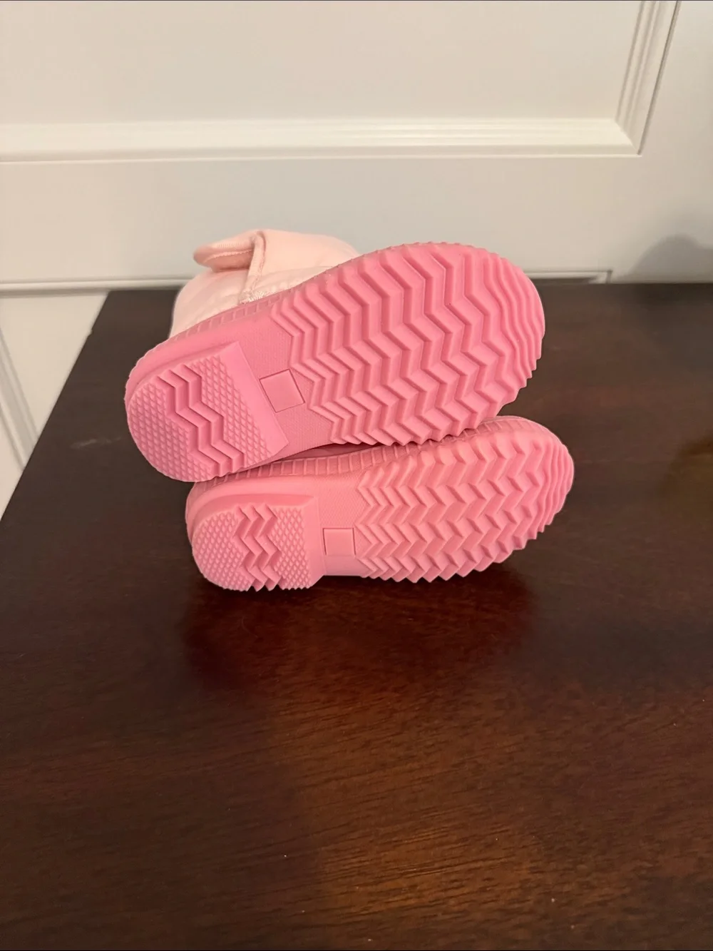 Old Navy Light Pink Kids Waterproof Snow Boots